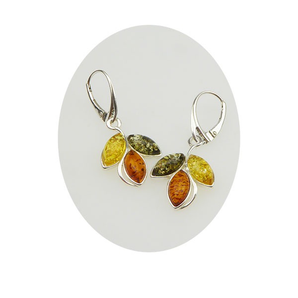 San - Links of Joy\'s Earring - 925 with Amber Ørering