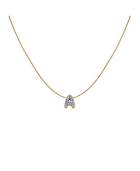 Rosefield's Rosefield Pave Letter A Necklace JNMAG-J1073