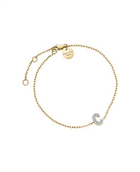 Rosefield's Rosefield Pave Letter C Bracelet JBMCG-J1103
