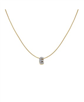 Rosefield's Rosefield Pave Letter E Necklace JNMEG-J1077