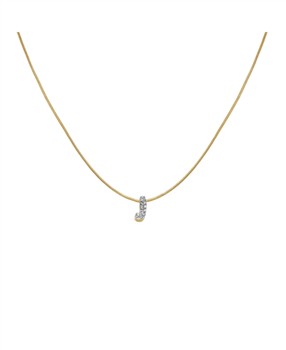 Rosefield's Rosefield Pave Letter J Necklace JNMJG-J1082