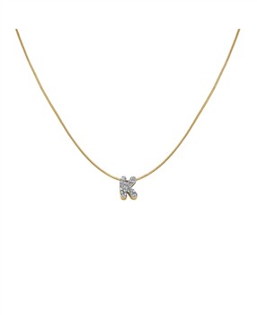 Rosefield's Rosefield Pave Letter K Necklace JNMKG-J1083