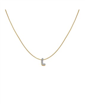 Rosefield's Rosefield Pave Letter L Necklace JNMLG-J1084