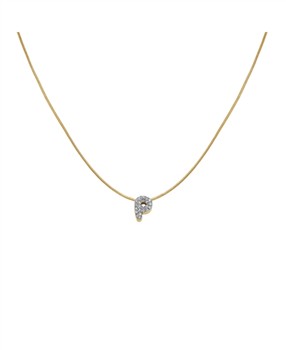 Rosefield's Rosefield Pave Letter P Necklace JNMPG-J1088