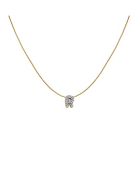 Rosefield's Rosefield Pave Letter R Necklace JNMRG-J1090