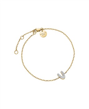 Rosefield's Rosefield Pave Letter V Bracelet JBMVG-J1122
