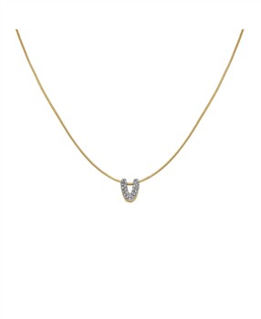 Rosefield's Rosefield Pave Letter V Necklace JNMVG-J1094