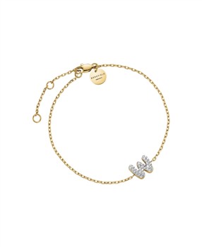 Rosefield's Rosefield Pave Letter W Bracelet JBMWG-J1123