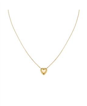 Rosefield's Rosefield Ridged Puffy Heart Necklace JNPHG-J1008