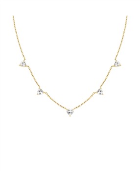 Rosefield's Rosefield Row of Hearts Necklace JNRHG-J1005
