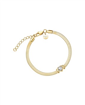 Rosefield's Rosefield Snake Heart Bracelet JBSWG-J1010