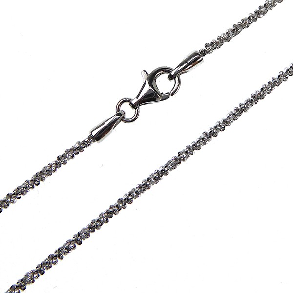 San - Links of Joy\'s Armbånd & halskæde - Rhodium/925-DiamondCut=1,8mm diameter 45cm