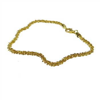 San - Links of Joy's Armbånd & halskæde - Goldplated/925-DiamondCut=2,8mm diameter 80cm