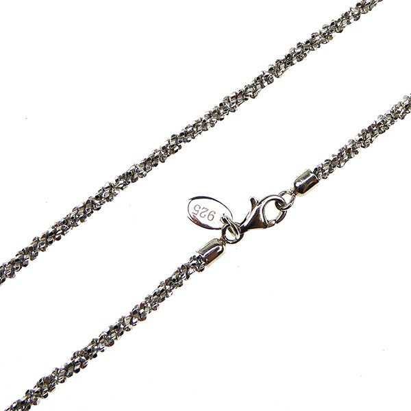 San - Links of Joy\'s Armbånd & halskæde - Rhodium/925 DiamondCut=2,8mm diameter 50cm
