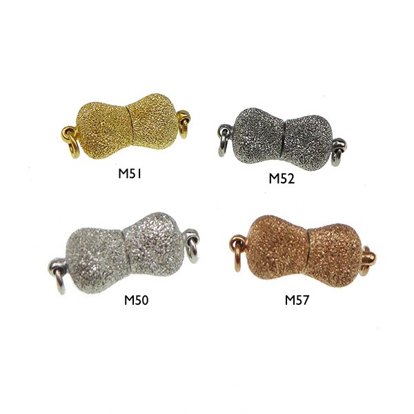 San - Links of Joy\'s Magnetlås - 8 x 14mm - Sterlingsølv/925 M51-Forgyldt