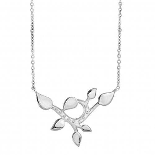 Image of 925 Sterling sølv Sparkling Leaves Collier Blank fra Rabinovich