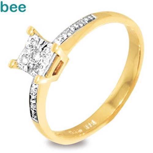 Image of Romantisk diamant solitaire ring