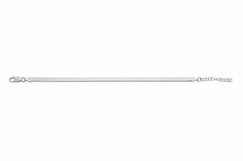 Seville CARA armbånd - flad slange 16+3cm