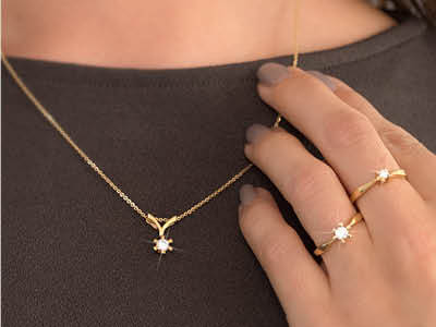 Smykkesæt til konfirmanden hos Guldsmykket.dk