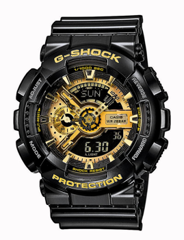 Casio G-Shock Herre ur - sort med guld - GA-110GB-1AER