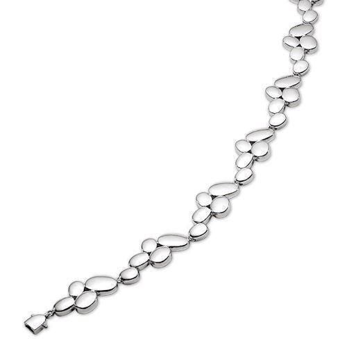 Image of blank Sterling sølv collier med blank overflade fra Støvring Design