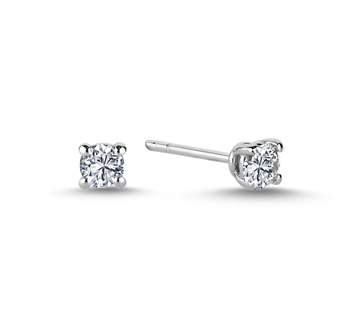 14 kt hvidguld ørestikkere, The One serien fra Nuran med ialt 0,36 ct Diamant