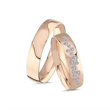 UrogSmykker.dk har Model A4146-025-14R, Rosa guld